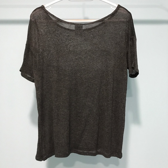 H.I.P. Sheer Grey Cat Face Shirt Size Small - Picture 2 of 6